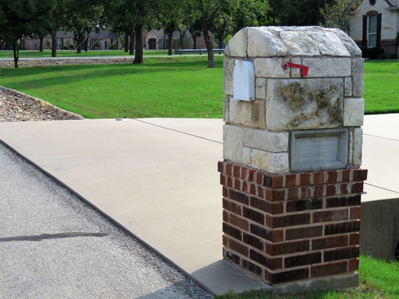 Repaired Brick Mailbox